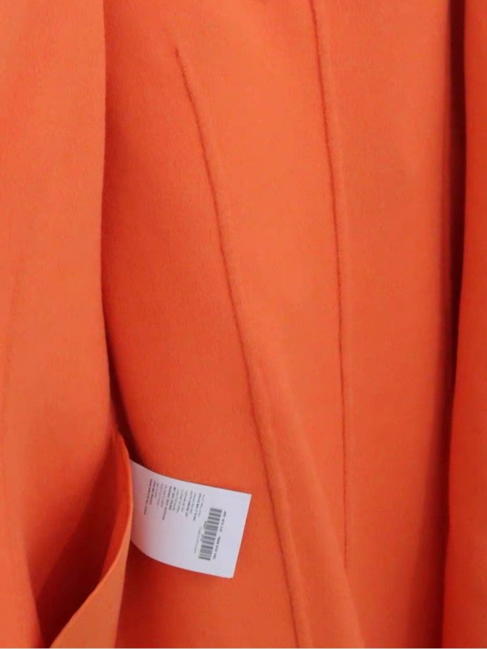 🚩steal Prada Bright Orange Single-Button Wool Trench Coat - Picture 8 of 8